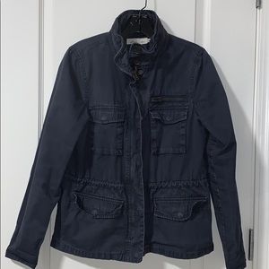 H&M Navy Cotton Utility Jacket
